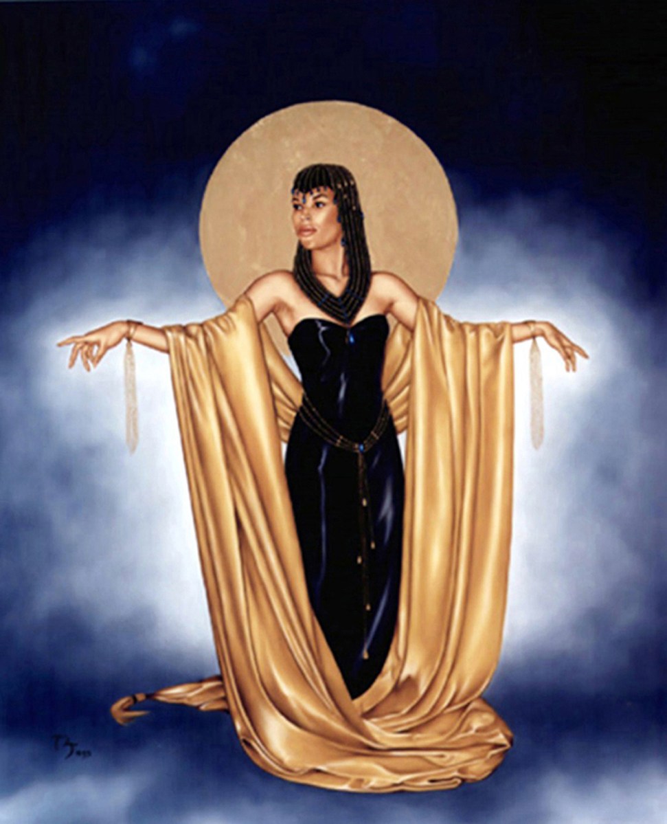 Chantelle ~ Original oil and gold leaf 20x24 framed $2500