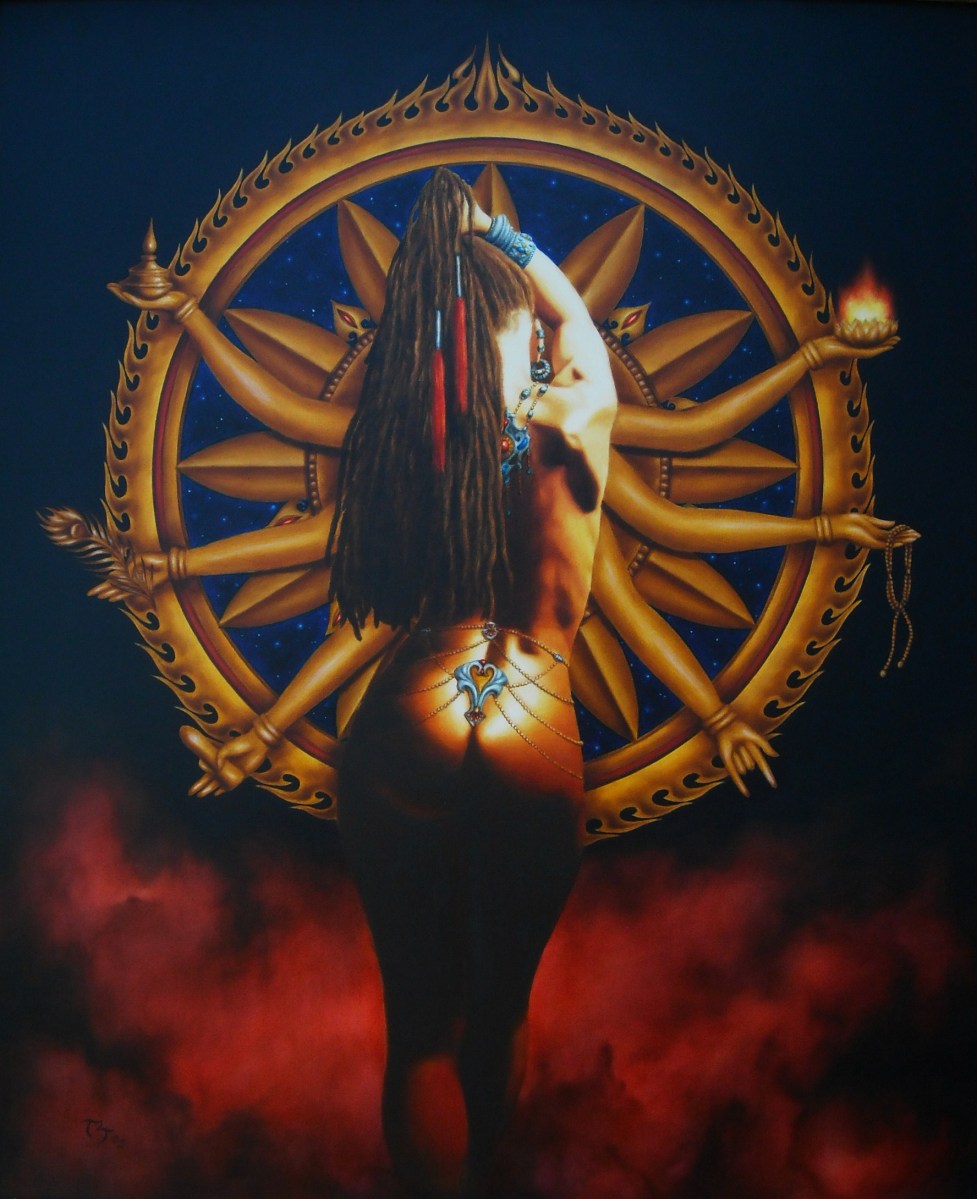 Tantrika ~ Framed Remarqued Canvas Giclee 8x10 $100, 8x10 prints $15
