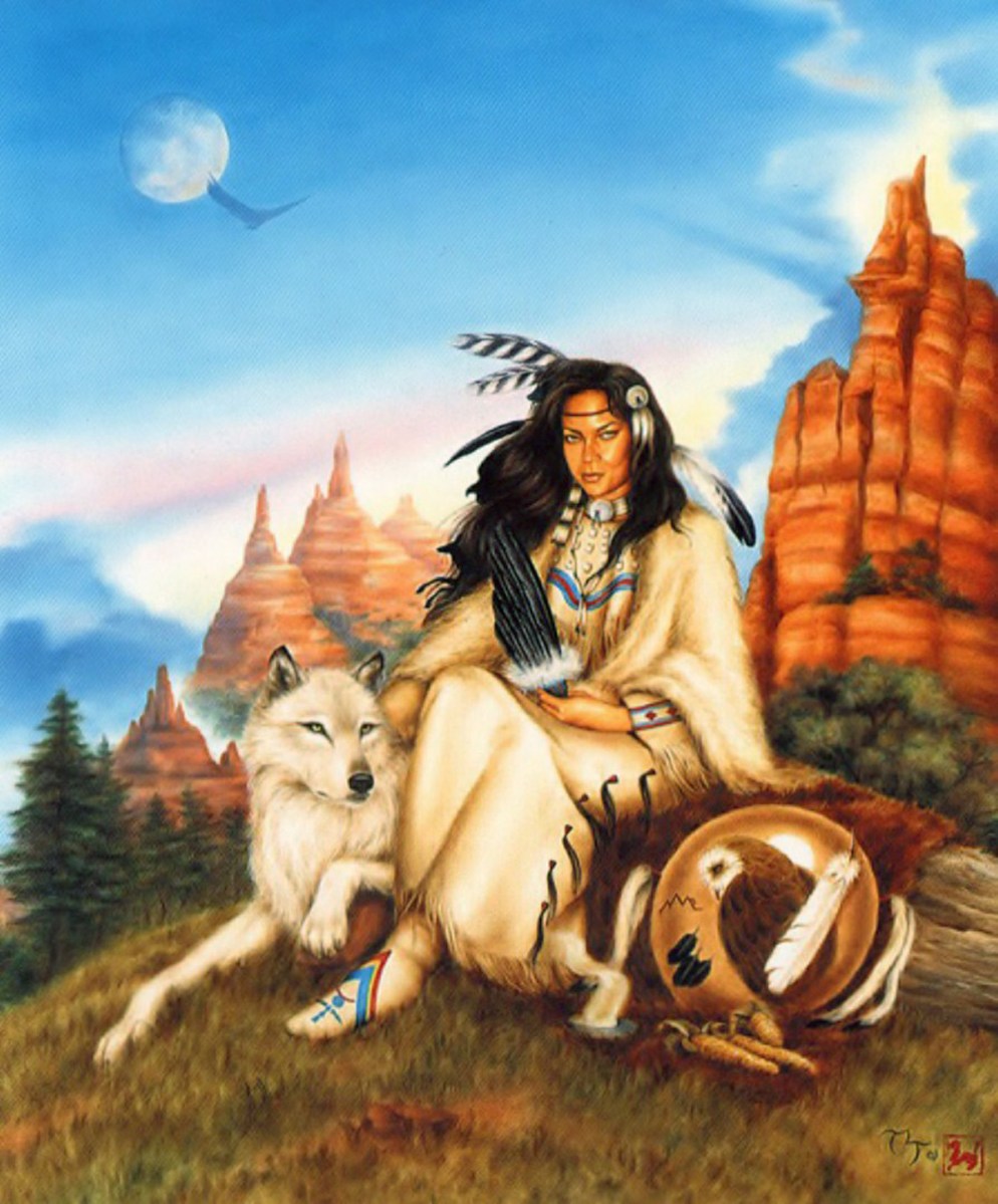 Earth Mother, Shaman Woman Original oil $2500 ~ 11x14 prints $30