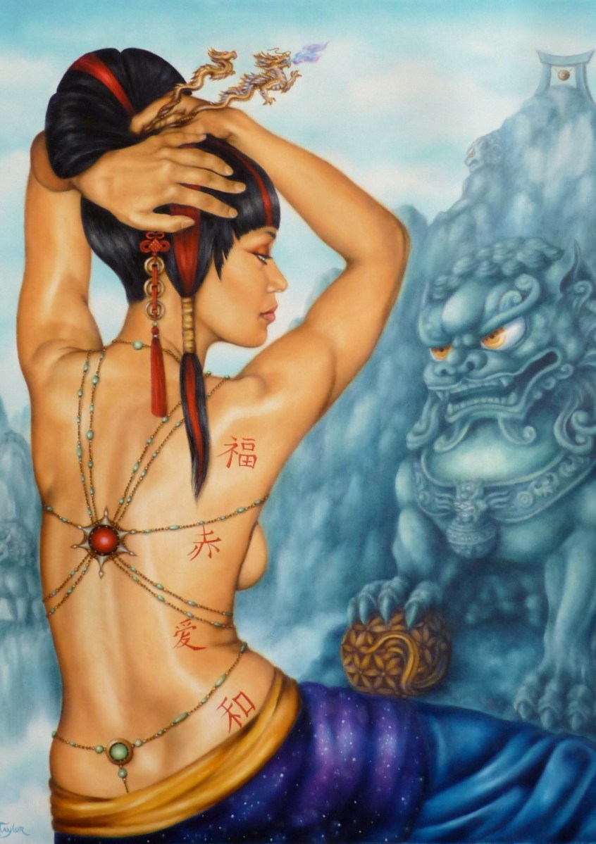 Jade Empress ~ Original oil framed 20x24 $2500 ~ 11x14 prints $30