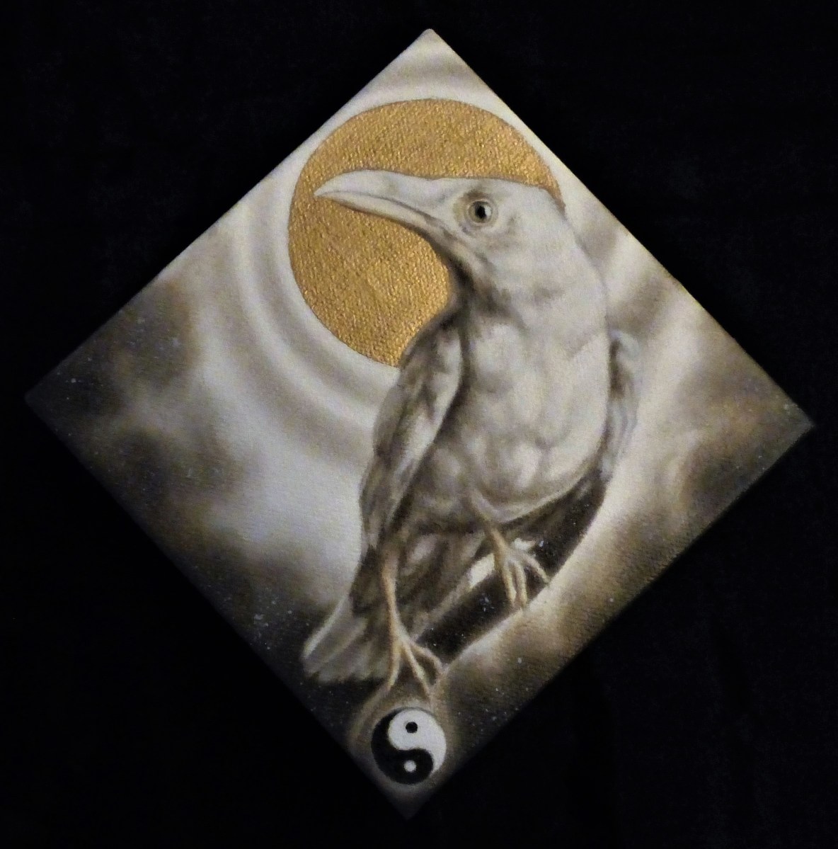 White Raven Totem ~ Sold!