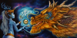 Lessons Of The Pearl ~ Original oil 15x30 gallery wrap: $1800 gallery wrap ~ 11x17 prints $25