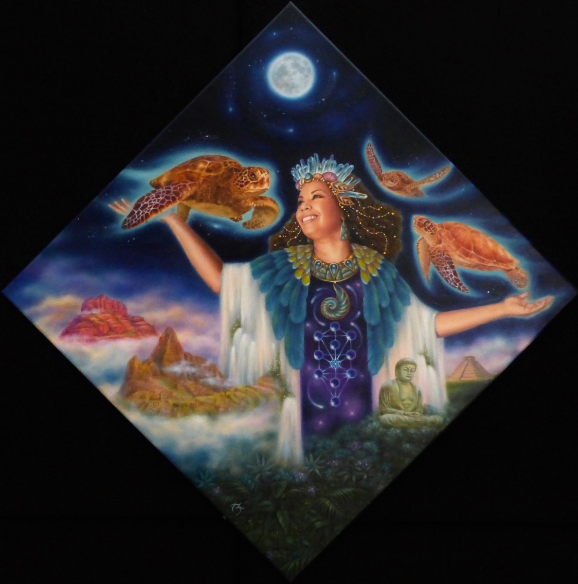 Crystal's Dream ~ 24x24 Commissioned Soul Portrait - SOLD!