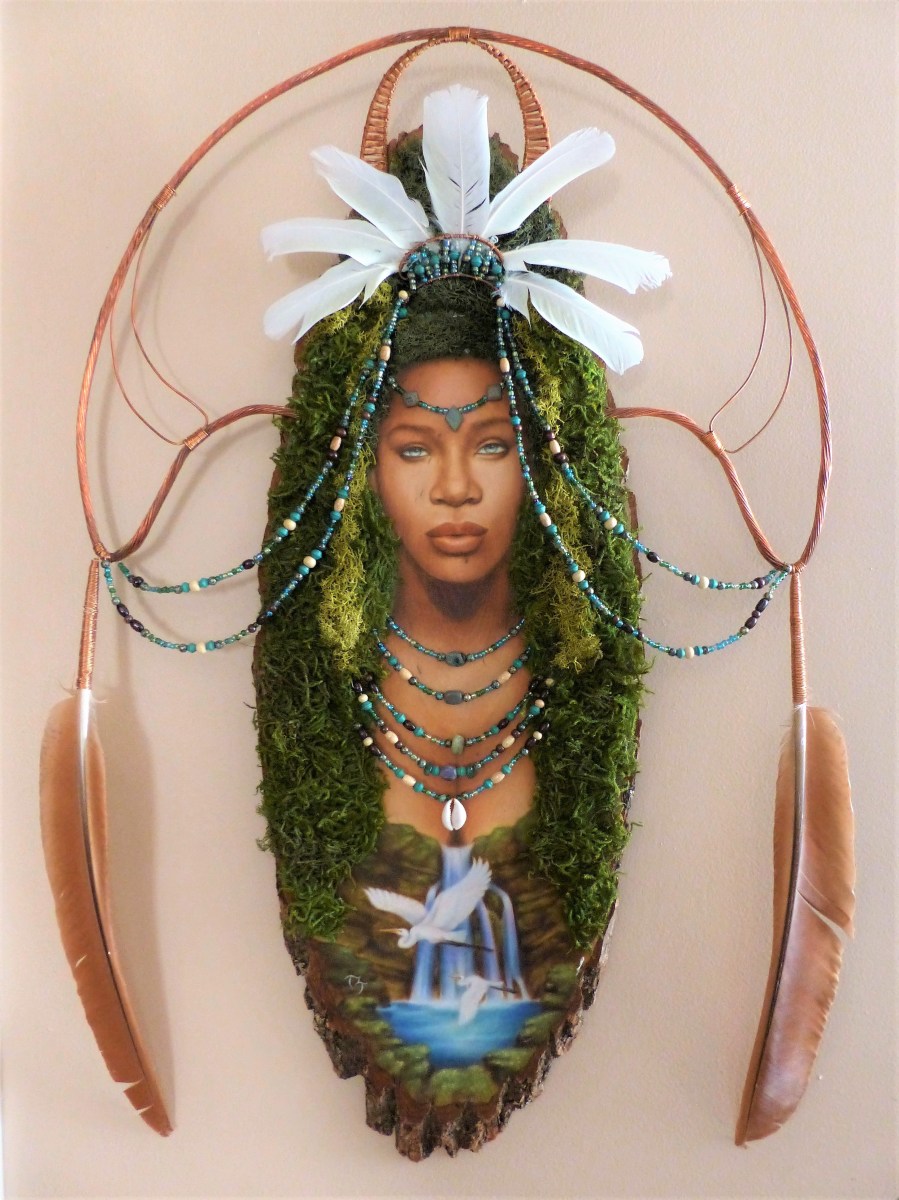 Empress ~ Mixed Media 21x30 $2500 **Represented by Black Art In America