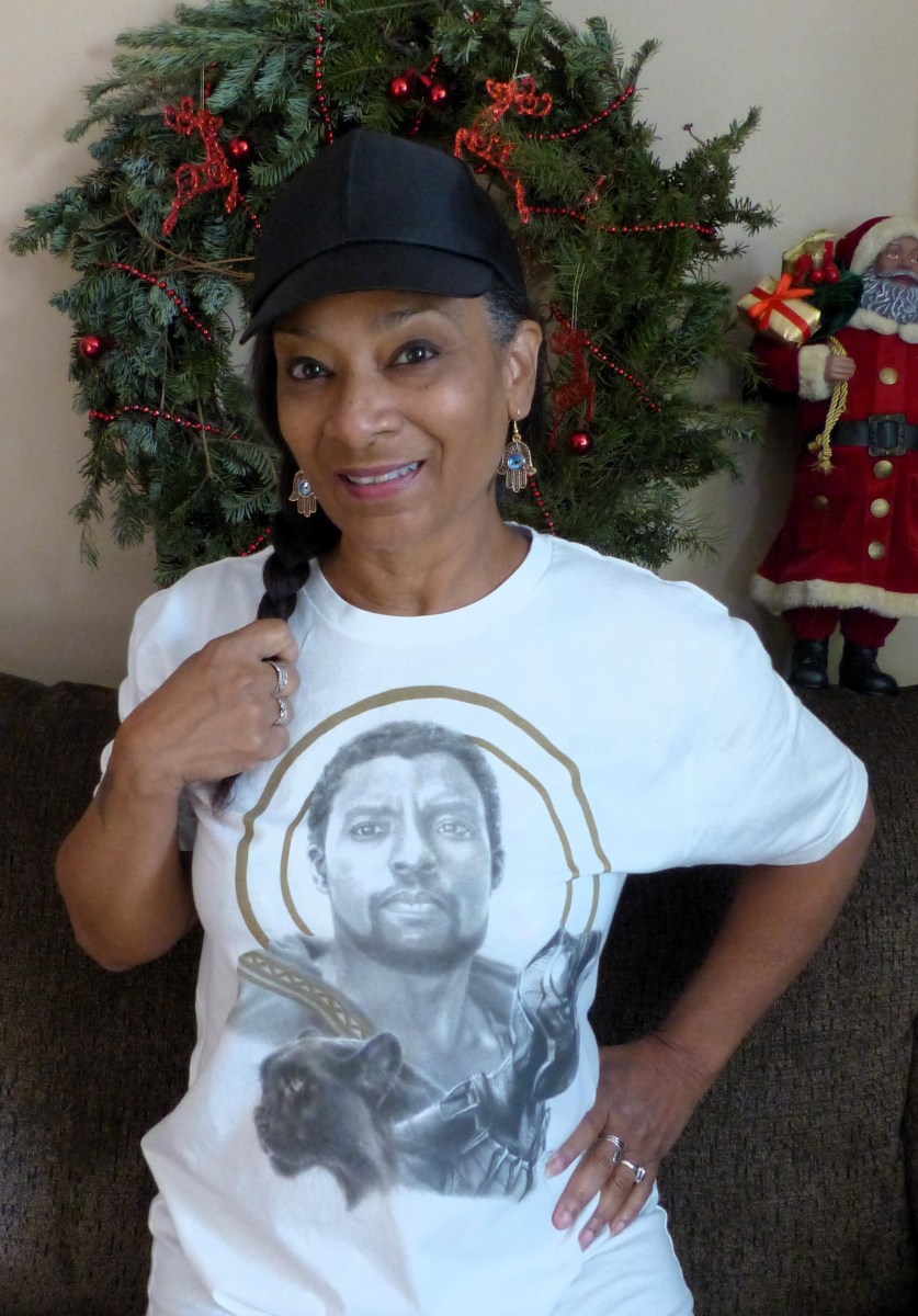 Chadwick Boseman/Black Panther Tee Lg $45